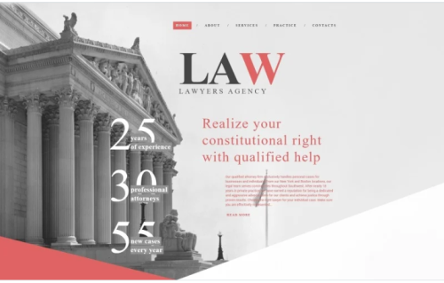 Law Firm Responsive Website Template