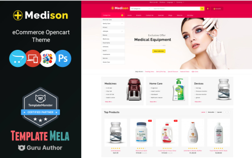 Medison - Drug Store OpenCart Template
