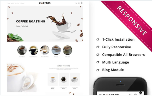Cofftos - The Beverage Store OpenCart Template