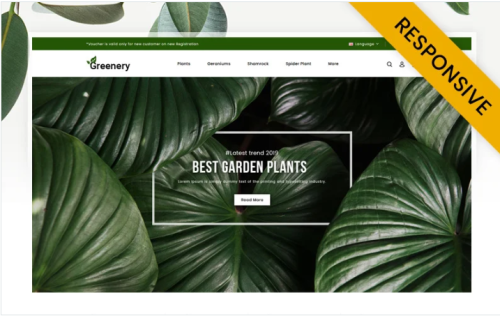 Greenery - Plant Store OpenCart Template