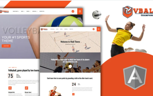 Vball - Easy Volleyball Sport Angular Template