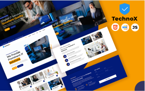 TechnoX - IT Solution and Business Consulting Website Template
