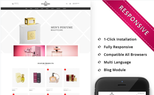 Perfume - The Cosmetic Store Responsive OpenCart Template