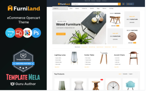 Furniland - Home Decor Store OpenCart Template