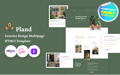 Pland - Exterior Design Studio Website Template