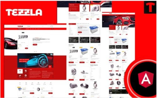 Tezzla | Automobile & Car accessories Shop Angular Website Template