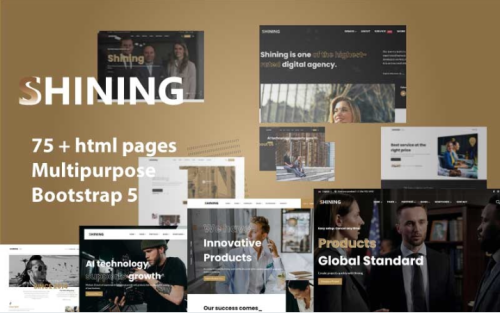 Shining - Design Website Mulitpurpose Art HTML5 Template