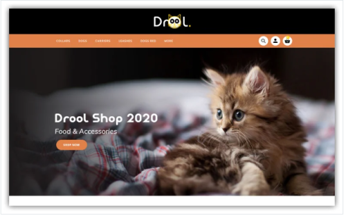 Drool Pet store OpenCart Template
