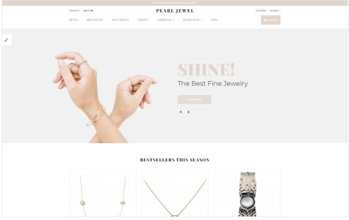 Pearl Jewel - Sophisticated Jewellery Online Shop OpenCart Template
