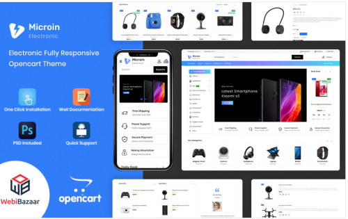 Microin - Shopping Mall OpenCart Template