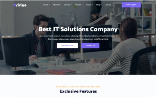 Privine - IT Solutions & Business Services Website Template