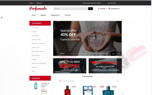 Perfumento - Perfume Store OpenCart Template