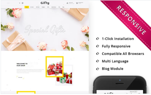 Giftg - The Gift Shop Responsive OpenCart Template