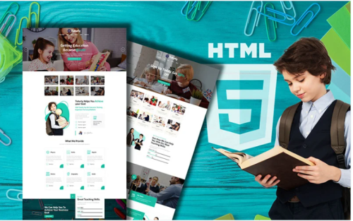Tutorly Online Courses & Education Website Template