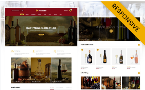 PeriWinkle - Wine Store OpenCart Template