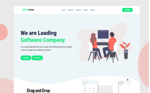 Ultraline - Laravel Business Website Template