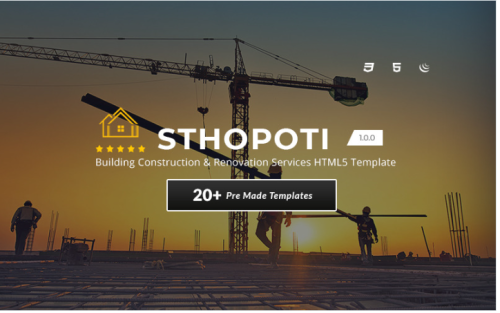 Sthopoti - Building Construction & Renovation Services HTML5 Template