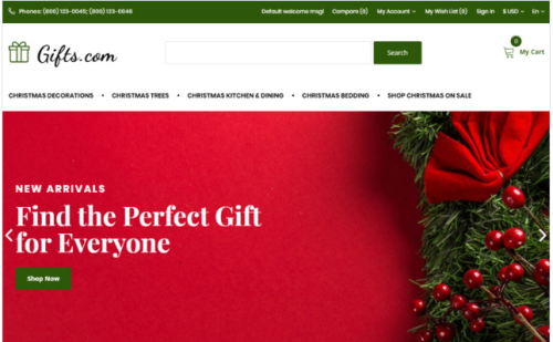 Gifts.com - Christmas Presents Shop OpenCart Template