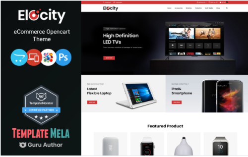 Elocity - Digital Store OpenCart Template