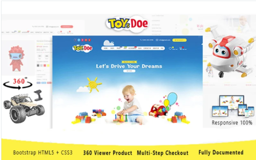 ToysDoe - Kid Toys Store Responsive HTML Template