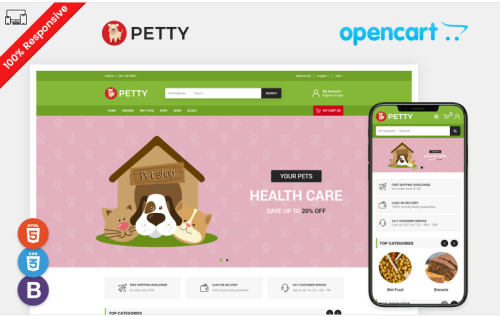 Petty - OpenCart Template