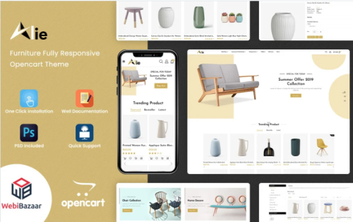 Alie Best Furniture OpenCart Template