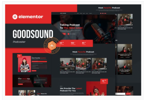 Goodsound - Podcaster Elementor Template Kit