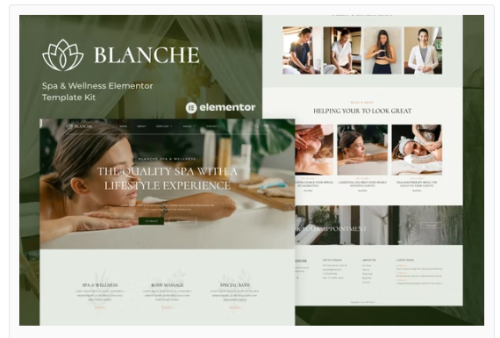 Blanche - Spa & Wellness Elementor Template Kit