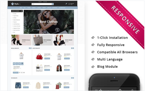Stylery - The Fashion Store Responsive OpenCart Template
