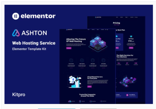 Ashton - Web hosting Elementor Template Kit