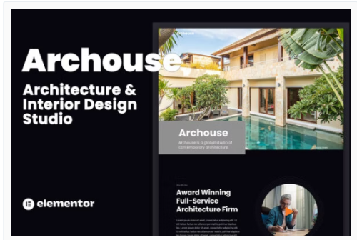 Archouse - Architecture & Interior Design Studio Elementor Template Kit