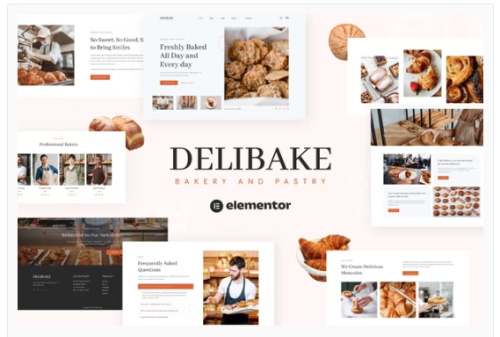 Delibake - Bakery and Pastry Elementor Template Kit