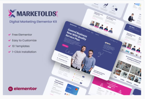 Marketolds - Digital Marketing Elementor Template Kit