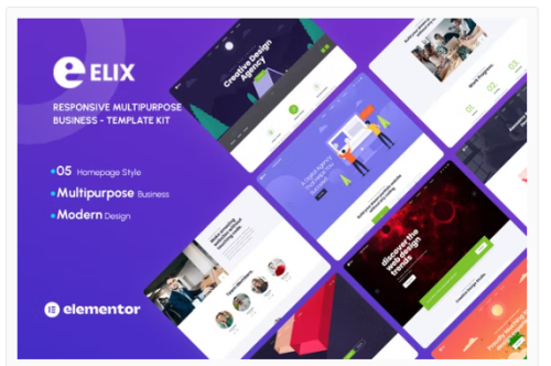 Elix - Responsive Multipurpose Creative Business Template Kit