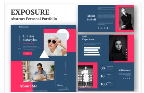 Exposure - Personal Portfolio Elementor Template Kit