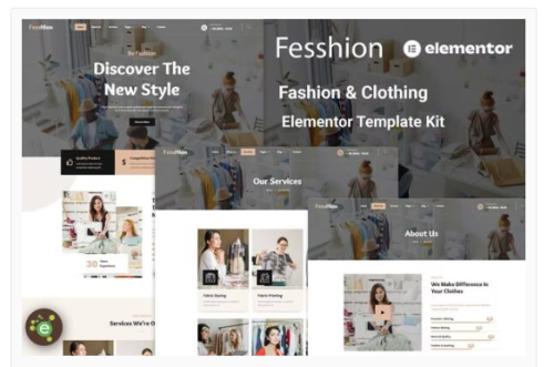 Fesshion - Fashion & Clothing Elementor Template Kit