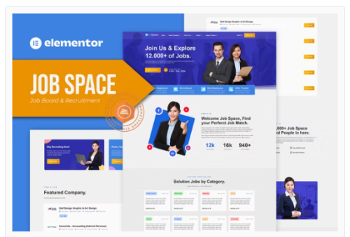 Job Space - Job Board & Recruitment Elementor Template Kit