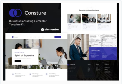 Consture - Business Consulting Elementor Template Kit