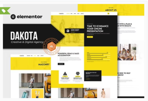 Dakota - Creative & Digital Agency Elementor Template Kit