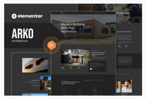 Arko - Architecture Elementor Template Kit