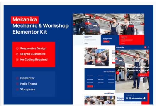 Mekanika - Mechanic and Workshop Company Template Kit