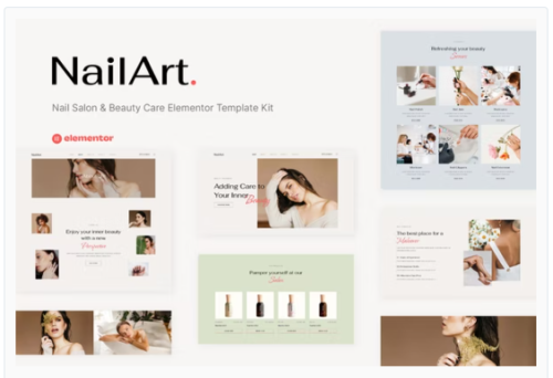 Nailart - Nail Salon & Beauty Care Elementor Template Kit
