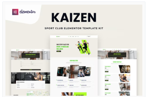 Kaizen - Sport Club Elementor Template Kit