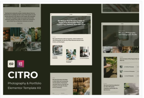 Citro - Photography & Portolio Elementor Template Kit