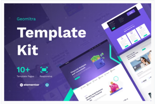 Geomitra - Creative Financial Elementor Pro Template Kit