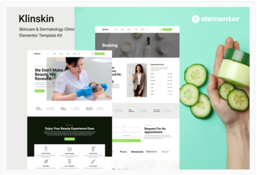 Klinskin - Skincare & Dermatology Clinic Elementor Template Kit