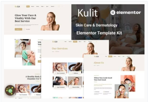Kulit - Skin Care & Dermatology Elementor Template kit