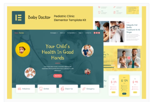 Baby Doctor - Pediatric Clinic Elementor Template Kit