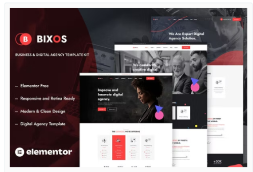 Bixos - Business & Digital Agency Template Kit