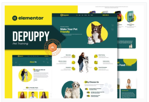 Depuppy - Pet Training Elementor Template Kit